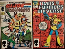 Transformers Universe #1 G.I. Joe #1 Marvel 1986 lot Bumblebee FREE SHIP!!