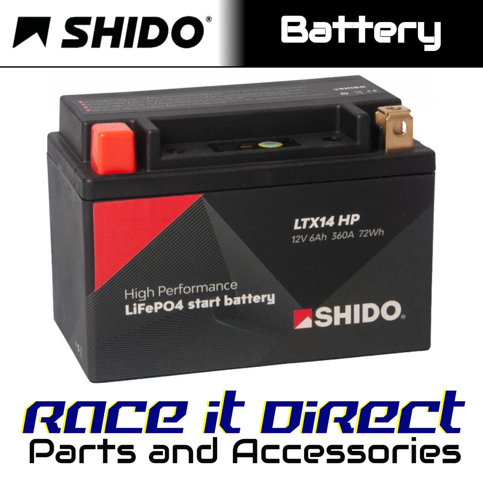 Battery for KAWASAKI Brute Force 750 2023 High Performance SHIDO