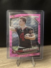 Panini 2025 Prizm Kurtis Rourke Pink Wave Rookie Card San Francisco 49ers . rookie card picture