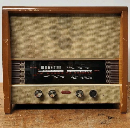 Vintage Murphy Ventilradio UKW, MW, LW & Gramm lackiertes Holzgehäuse Retro 30er Jahre - Bild 1 von 24