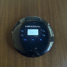 Monodeal Rechargeable CD Player Black LCD Display TF Card Slot Headphone Jack