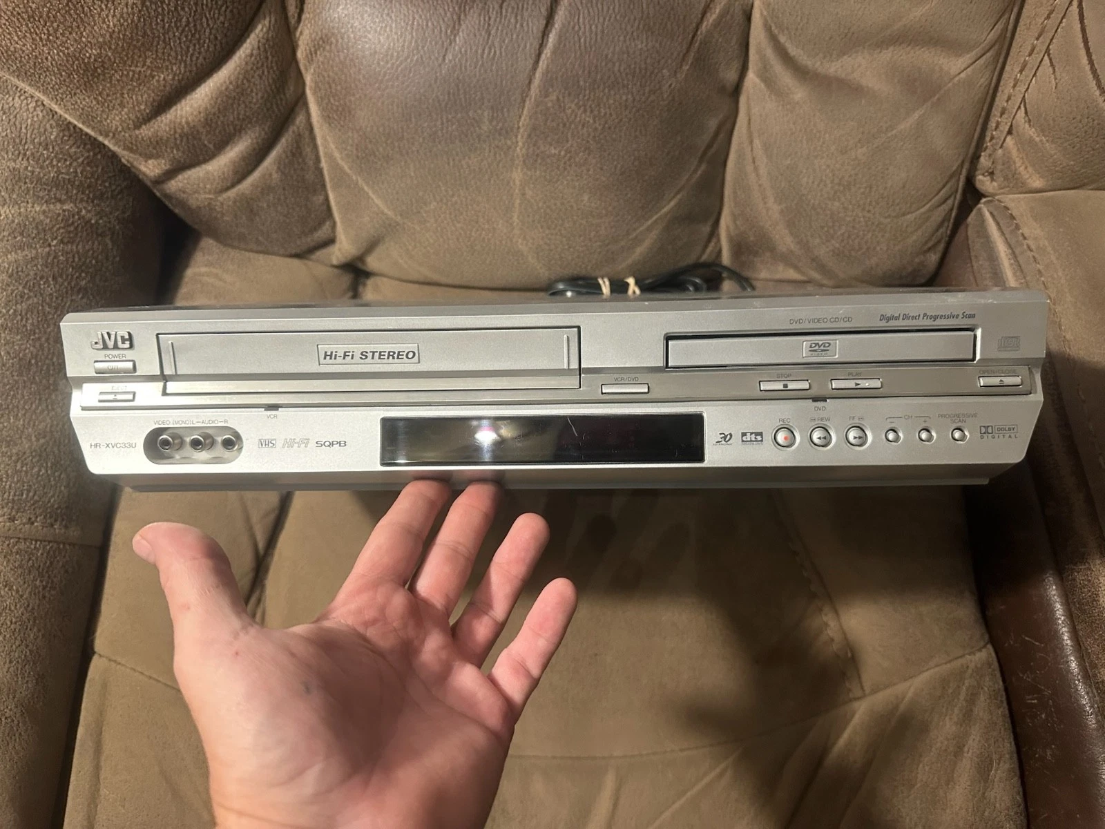 JVC HR-XVC33U DVD/VCR Combo Player Recorder w/Remote TESTED Everything Works!