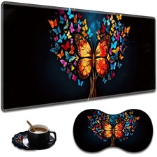 Extended Non-Slip Pad Wrist Rest Lace-Shaped Coaster Set, Ergonomic Desig...