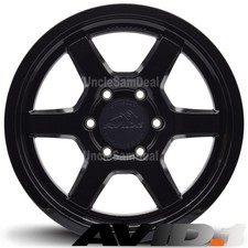 17x9 6x139.7 -12 Offset Avid.1 Off Road At-01 Gloss Black 6 Spokes Truck Wheels 17x9 6x139.7 -12 Offset Avid.1 Off Road At-01 Gloss Black 6 Spokes Truck Wheels