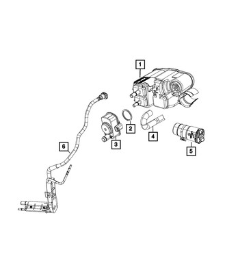 Genuine Mopar Evaporative System Integrity Module Detector 04861962AD