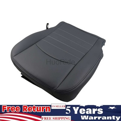 Driver Bottom Seat Cover for Ram 1500 Work Truck 2016-2018 Dark Gray Vinyl