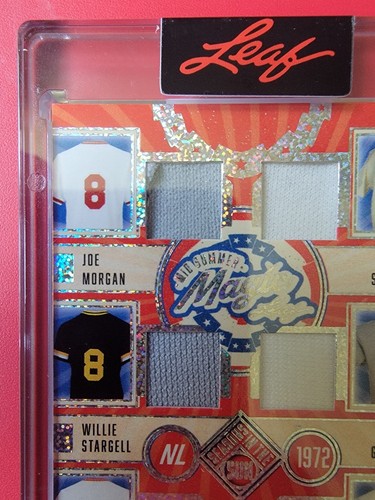 Johnny Bench Reggie Jackson 2025 Leaf Seasons In The Sun Mid Summer Magic 1/6 - Picture 2 of 12