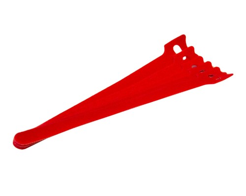 Fascette stringicavo riutilizzabili 8 pollici gancio e passante confezione da 50 rosso - Foto 1 di 5