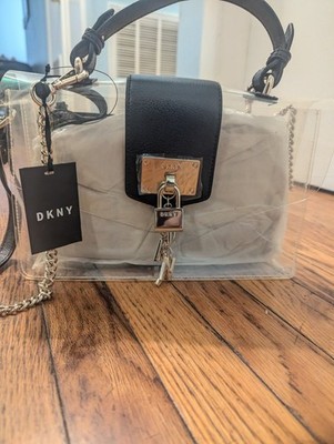 DKNY Elissa flap clear shoulder bag