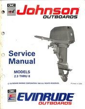 OMC Johnson Evinrude Outboards Service Manual Models 2.3 Thru 8 1990