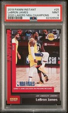LeBron James Panini Instant Lakers NBA Champions PSA 9 (#25) 2019/20