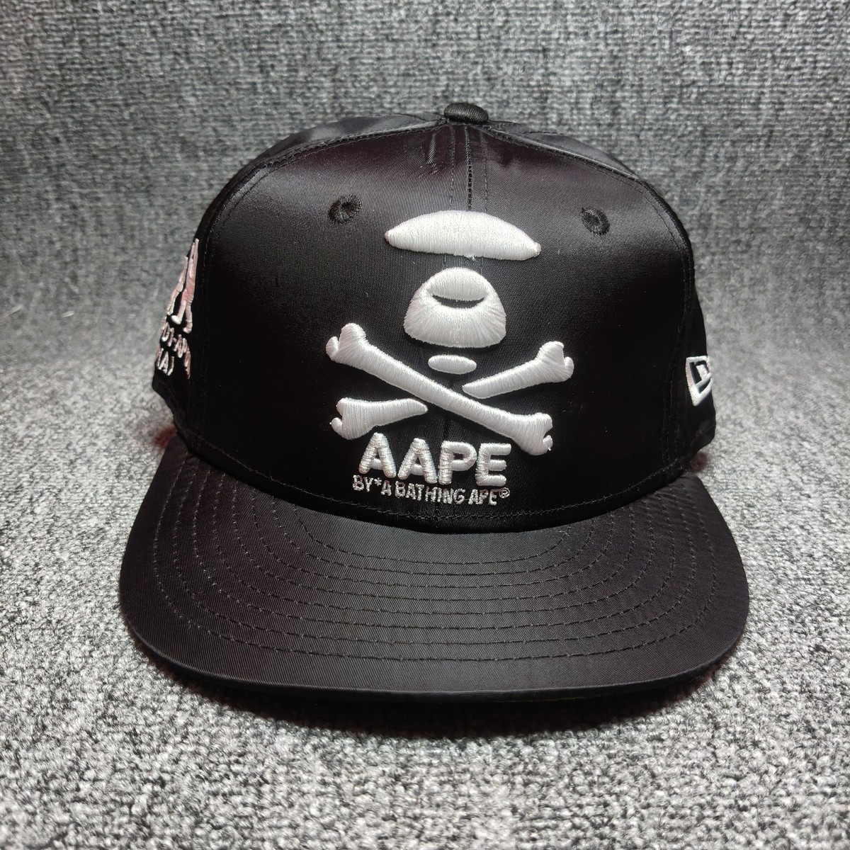 Aape by A Bathing Ape x New Era Black Snapback Hat Skull Graphic
