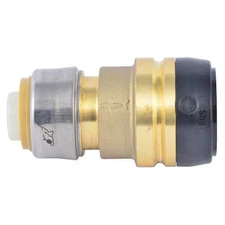 Sharkbite Uxl013528 Push-Fit Coupling Fitting, 1-1/4 In Tube Size, Brass, Brass