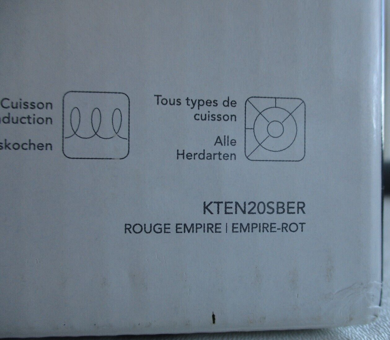 KitchenAid Red 2.0Quart Kettle KTEN20SBER Full Stainless Steel Handle