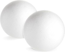 Juvale 2 Pack Large Foam Balls for Crafts, 7.5 Inch Solid Polystyrene 19.1 CM