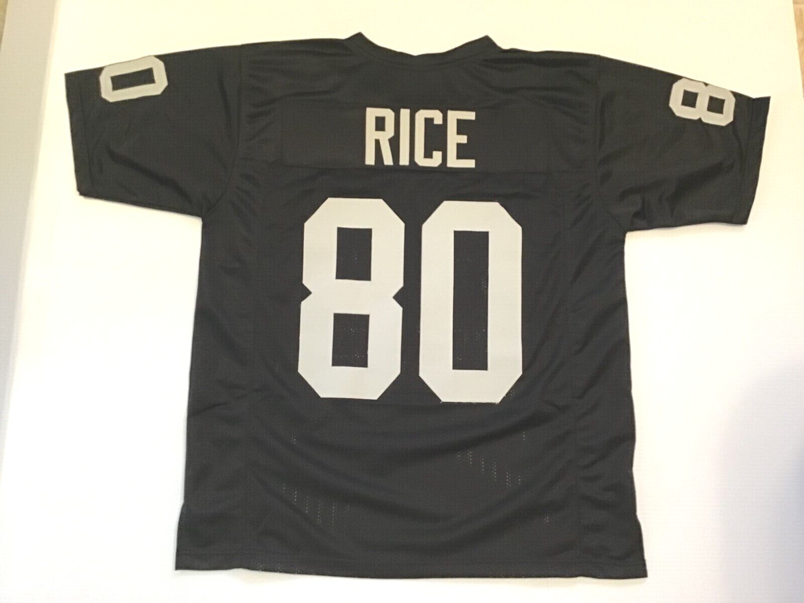 UNSIGNED CUSTOM Sewn Stitched Jerry Rice Black Jersey - M, L, XL, 2XL ...