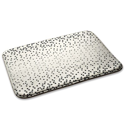 Teppich Anti-Rutsch Modernes Design Weich Muster mit Dreiecken 90cm x 60cm