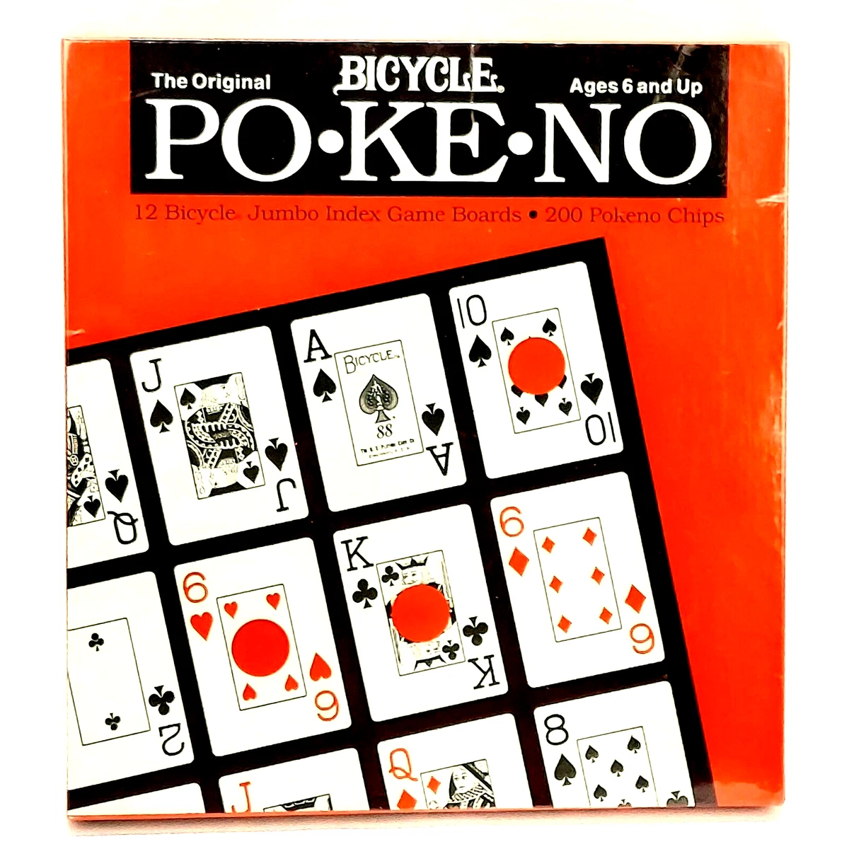 Pokeno by Bicycle The Original Po Ke No 12 Jumbo Index Game Boards w Chips