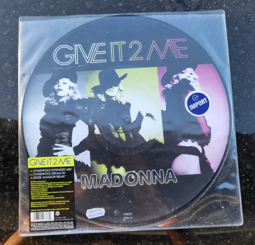 MADONNA GIVE IT 2 ME 12'' VINYL PICTURE DISC EU/UK LP Promo Hype Hard Candy