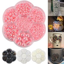 2800 pezzi / set mezze perle di dimensioni miste lucentezza satinata per