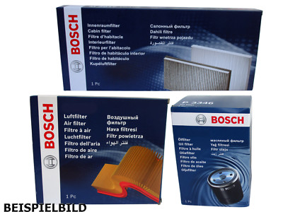  NEU Bosch Filtersatz Öl Luft Innenraumfilter Inspektionspaket P7073 S0012 M2040