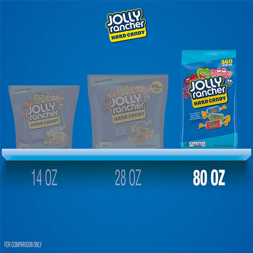 JOLLY RANCHER Assorted Fruit Hard Candy - Individually Wrapped - 5 lb Bulk Bag - Picture 6 of 6