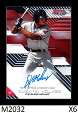 1-2017 BOWMAN'S BEST PROSPECTS AUTO QUENTIN HOLMES INDIANS CARD#B17-QH QTY