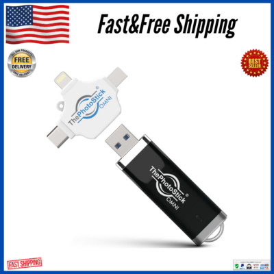 Omni 128GB Effortless Photo STICK and Video Backup for Phones And Computers, NEW