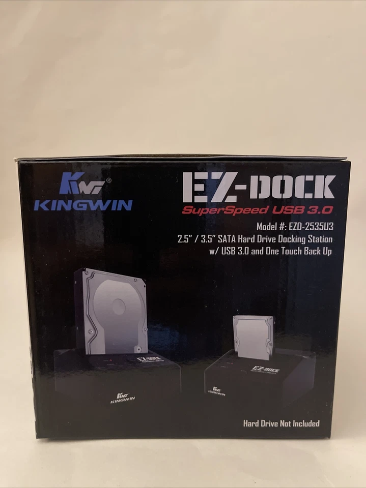 Kingwin EZD-2535 EZ-Dock 2.5-Inch/3.5-Inch SATA Hard Drive Dock - Image 2 of 4