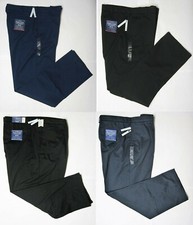 NWT Croft  Barrow Mens Easy Care Khaki Pants Stretch Classic Fit Pleated / Flat