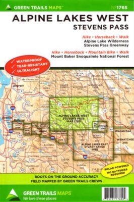 Green Trails - Alpine Lakes West, Stevens Pass trail map - Washington