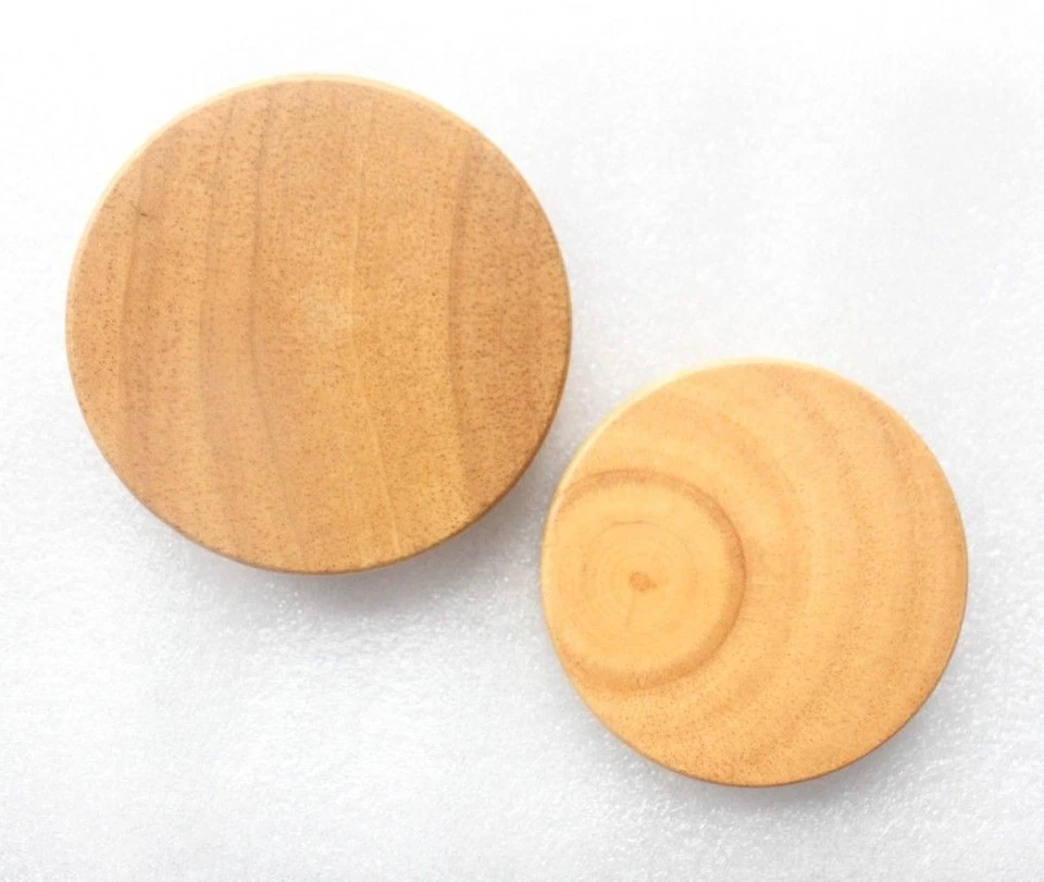 1 pieza 8mm-76mm Grande Madera Doble Llamarada Túnel Tapón para los Oídos Estirador Pendiente Medidor Foto 2 de 4