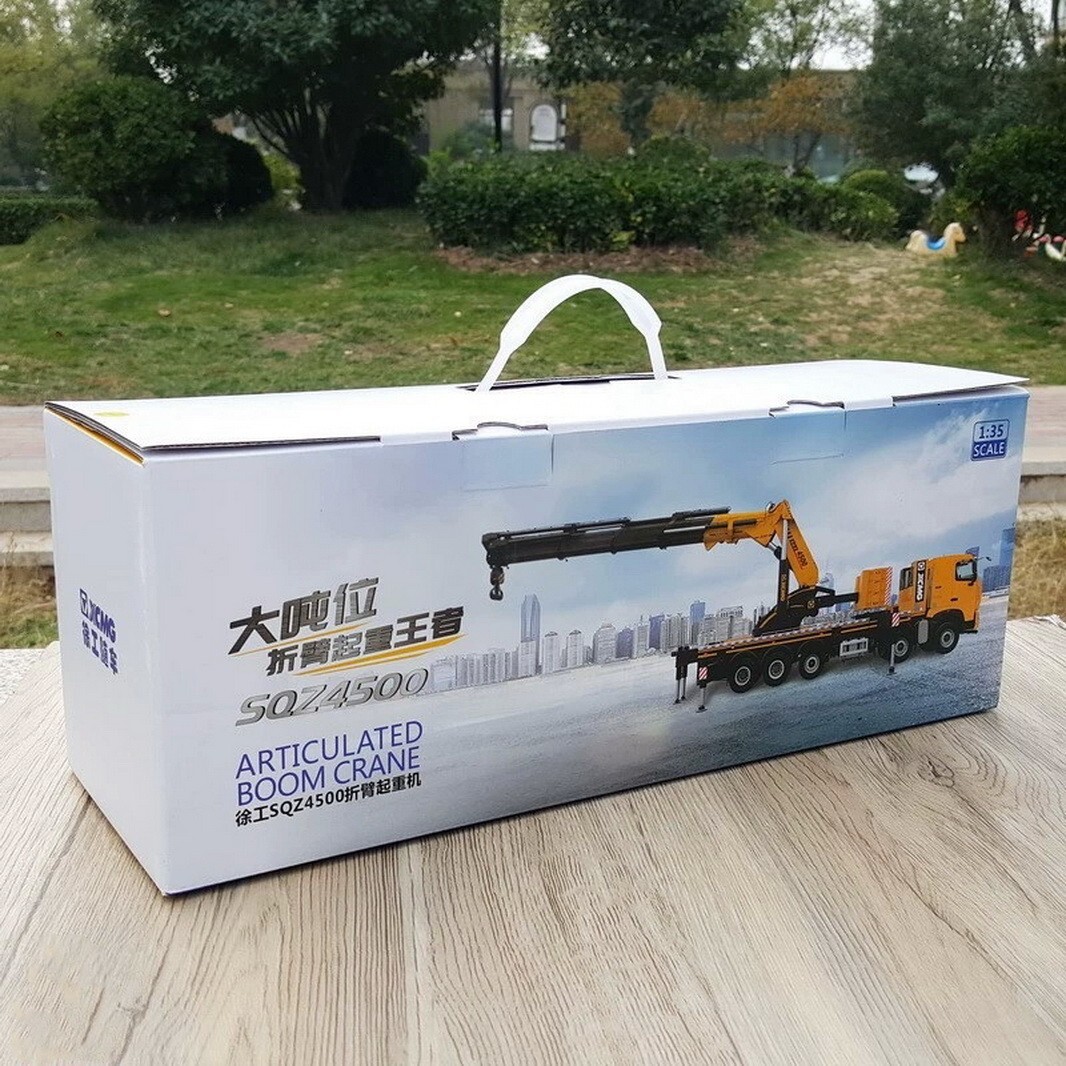 1/35 Scale XCMG SQZ4500 Articulated Boom Crane White Diecast Model
