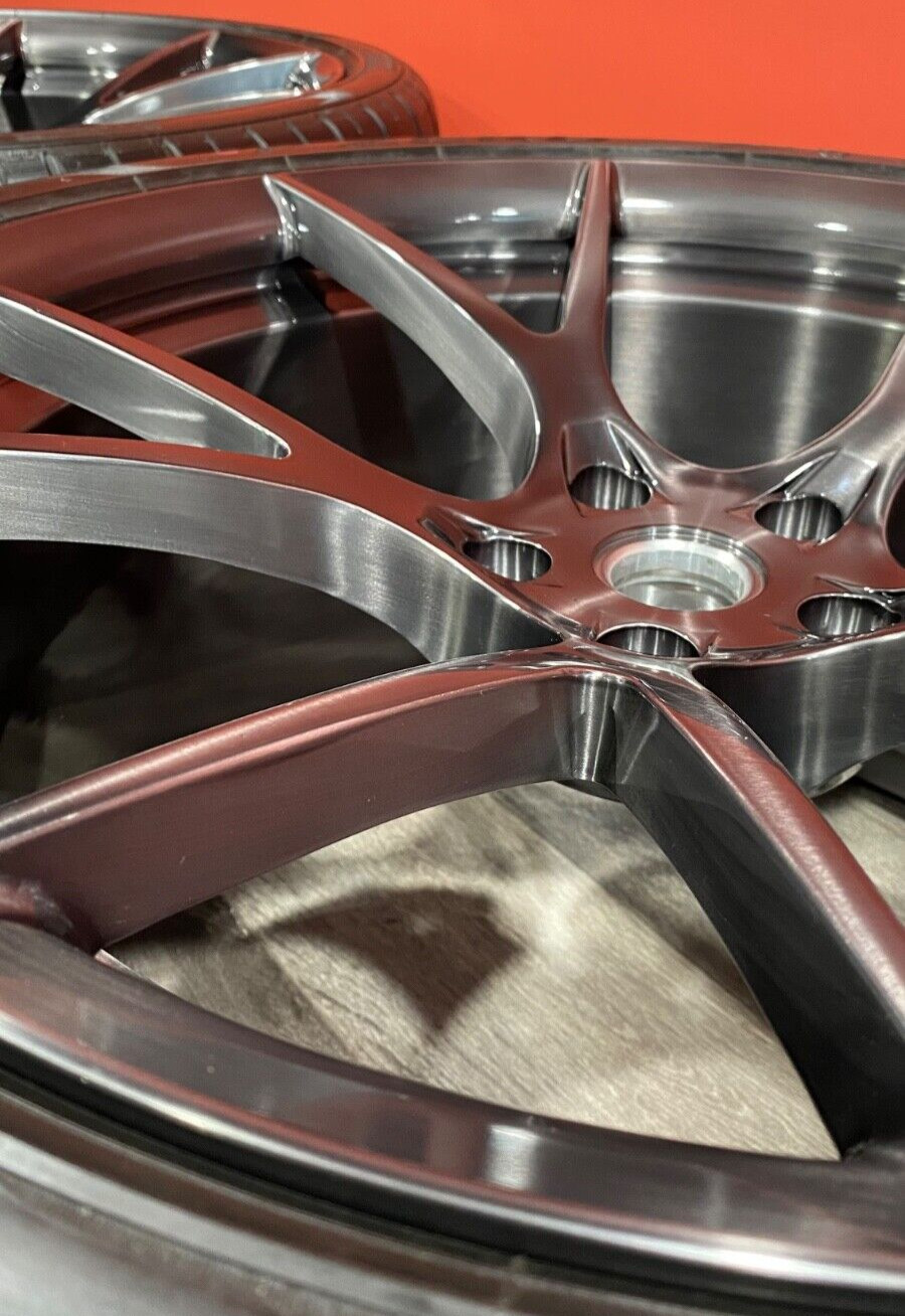20/21" CUSTOM FULLY FORGED BRUSHED WHEELS & TIRES FOR FERRARI 458 COUPE & SPIDER