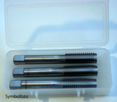Hand-Gewindebohrer Set Satz (3Stk) M16x2,0 HSS DIN352 Rechts Rechtsgewinde