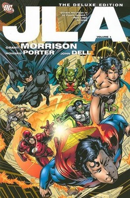 JLA: THE DELUXE EDITION, VOL. 1 By Grant Morrison & Oscar Jimenez - Hardcover