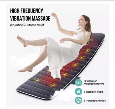 Snailax SL-363 10 Motors Massage Mat with Heat | eBay Snailax SL-363 10 Motors Massage Mat with Heat | eBay