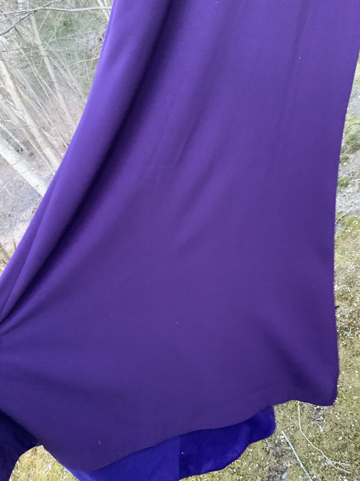 Camilyn Beth “The Camilla” Deep Lavendar Trumpet Ruffle Gown Size 10 NWT $307.00 image 6