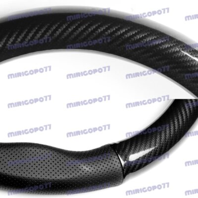 Quality Leather Carbon Fiber Style Car Steering Wheel Cover 15'' For ALL NISSAN