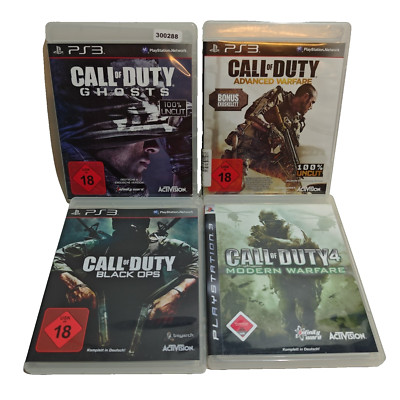 Ps 3 Call Of Duty: Black Ops, Ghosts, Modern Warfare Spiele Sammlung Konvolut