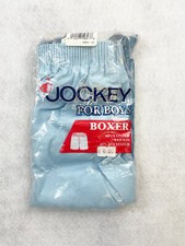 VINTAGE 1990 JOCKEY FOR BOYS BOXER SHORTS - BLUE - SIZE S 6-8 - NEW OLD STOCK