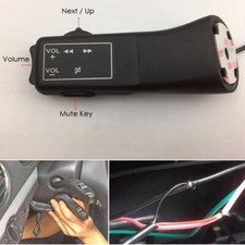 1x Universal Auto Lenkrad Hebel Taste Radio Navigation DVD Fernbedienung Vol +/-
