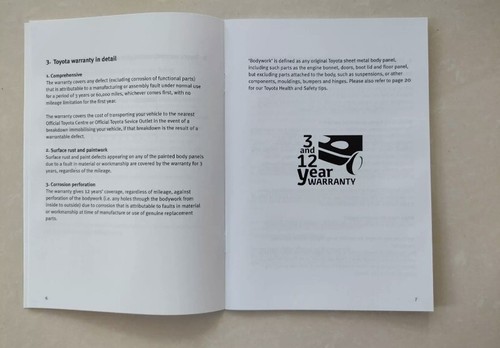 TOYOTA STAMPED SERVICE BOOK GENUINE YARIS AYGO AURIS COROLLA PRIUS VERSO RAV4 - Picture 3 of 6