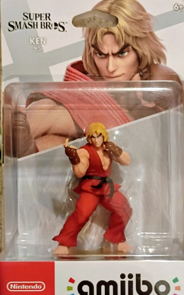 Lote de 4 Amiibo Little Mac Ken Ryu y Roy Super Smash Bros Nintendo Foto 4 de 4