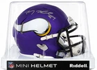 TJ Hockenson Minnesota Vikings Autographed Mini Replica Helmet