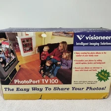 Visioneer PhotoPort TV 100 New In Box Share Digital Photos On TV No PC Needed
