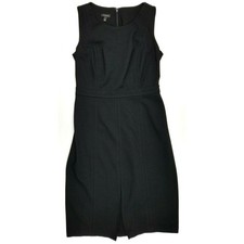 Talbots Dress Womens 4 Black A-Line Business Career Work Sleeveless Mid