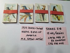 1914 CHURCH & DWIGHT USEFUL BIRDS OF AMERICA SERIES 5-8 M.E EATON ARTIST 60 CARD