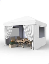 10x10 ft Canopy, Portable Pop-up Canopy with 4 Sidewalls, Waterproof UV