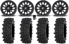 Fuel Vector 14" Wheels MB 27" ACP Tires Can-Am Renegade Outlander